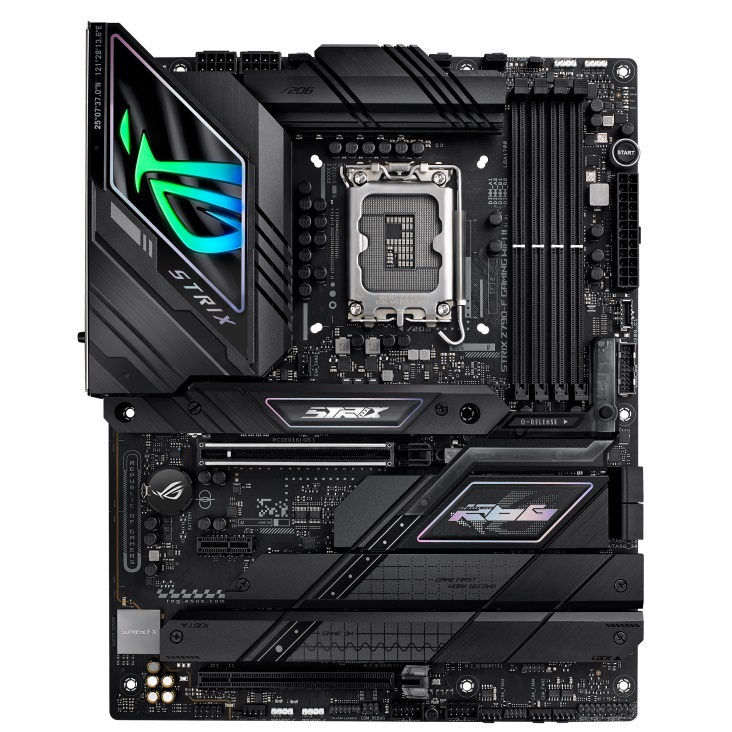 Материнская плата ATX ASUS ROG STRIX Z790-F GAMING WIFI II (LGA1700, Z790, 4*DDR5 (8000), 4*SATA 6G RAID, 5*M.2, 3*PCIE, 2.5Glan, WiFi, BT, HDMI, DP