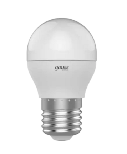 Лампы светодиодные  Xcom-Shop Лампа Gauss 1053228 Basic шар 7,5W 690lm 4100K E27 LED