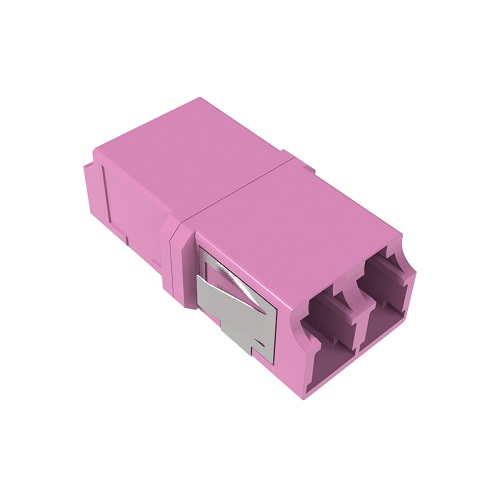 Адаптер проходной DKC RNFA54DLC LC/UPC-Duplex TOP, Senior/Senior, SC-footprint, OM4, маджента, RAM telecom