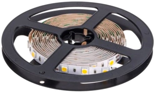 Лента светодиодная Lamper 141-2022 12В, SMD5050, 14,4Вт/м, 60 LED/м, 2700К, 10мм, 3м, для БП с клеммами, IP20