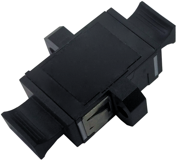 Адаптер Lanmaster LAN-MPO-AM-MM оптический MPO, с фланцами, черный