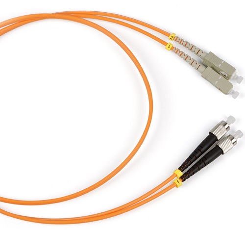 Патч-корд волоконно-оптический Hyperline FC-50-SC-FC-PC-1M LSZH, 1 м