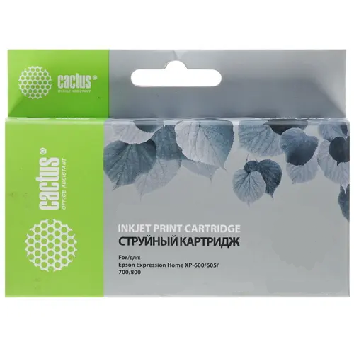 Картридж Cactus CS-EPT2631 для Epson Expression Home XP-600/605/700/800 (11мл), черный