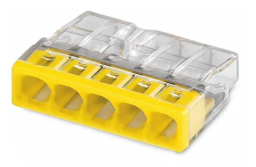 Клемма TOKOV ELECTRIC TKE-EU2.5-415/BL5 строительно-монтажная EU2.5 415 прозр. 5 отверстий (блист.5шт)