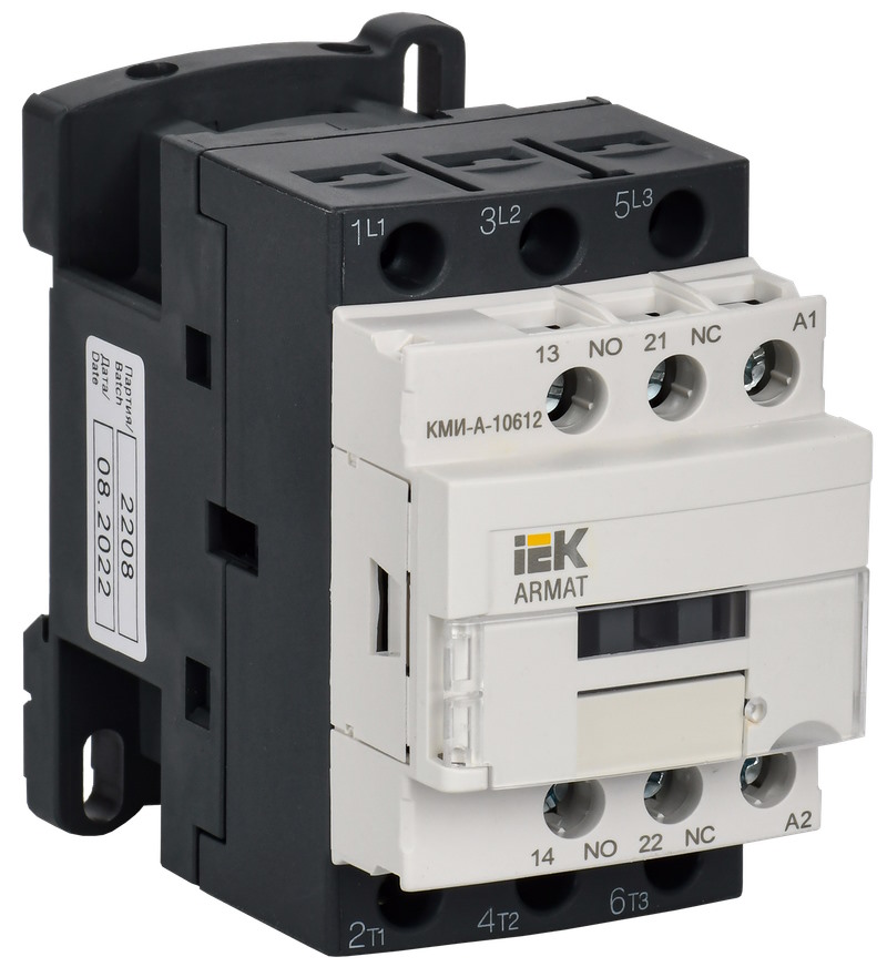 Контактор IEK AR-ACC-11-006-400-11 ARMAT КМИ-А-10612 LC1D 6А 400В/АС3 1NO/1NC