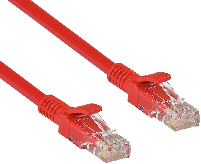 Кабель патч-корд U/UTP 5e кат. 3м Exegate UTP-RJ45-RJ45-5e-3M-RD EX258679RUS красный