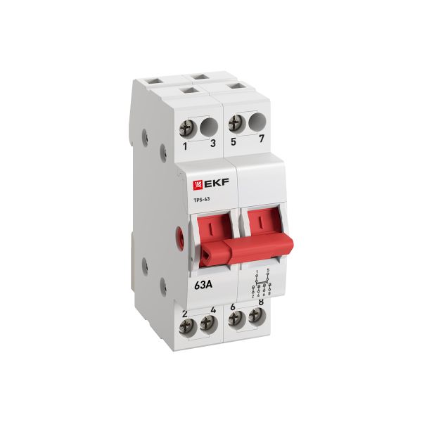 Переключатель EKF TPS263 2P 63А PROXIMA