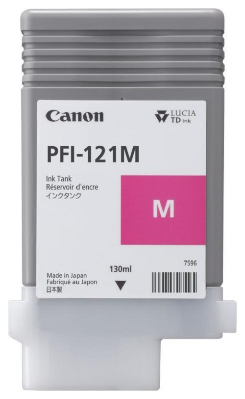 Картридж Canon PFI-121M 6267C001 красный для imagePROGRAF TM-250/TM-255, TM-350/TM-355, 130 мл