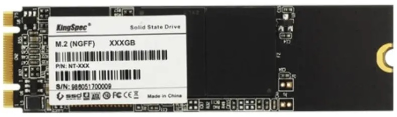 SSD Kingspec Накопитель SSD M.2 2280 KINGSPEC NT-128 128GB SATA 6Gb/s 3D MLC 500/480MB/s MTBF 1M