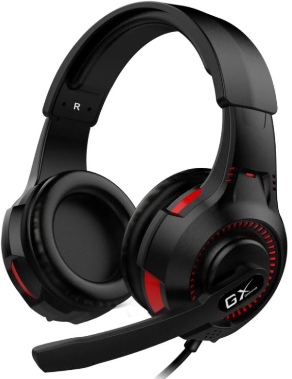 Гарнитура Genius HS-G600V 31710015400 игровая, вибрация, 3.5 мм/USB, кабель 1.8 м, черный