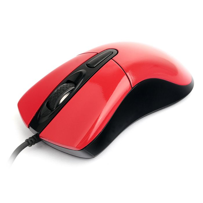   Xcom-Shop Мышь Gembird MOP-415-R USB, красный, 3кн.+колесо-кнопка, 2400DPI кабель 1.4м