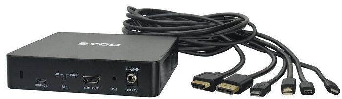  Коммутатор презентационный Digis BY-61 6х1 с Lighting / USB-C / DP / Mini DP / HDMI / HDMI-D in и х1 HDMI out. 4K 60Гц 4:2:0, HDMI 1.4 (10,2 Гб/с). Дл