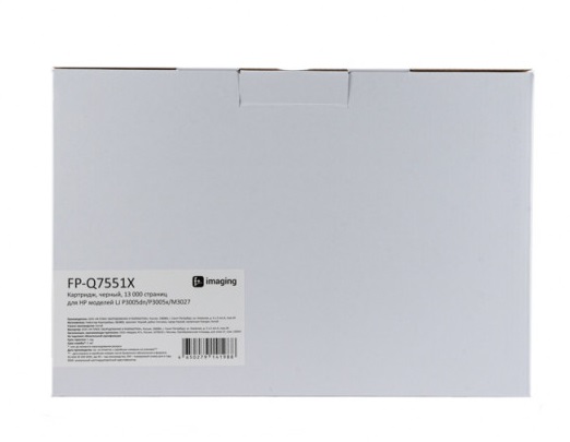 Картридж F+ FP-Q7551X черный, 13 000 страниц, для HP моделей LJ P3005dn/P3005x/M3027