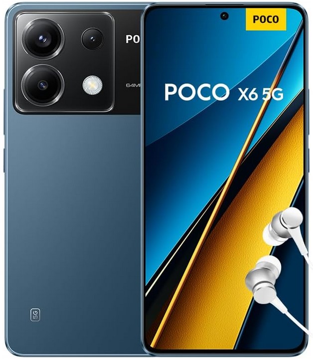 Смартфон Xiaomi POCO X6 5G 12/256GB Blue