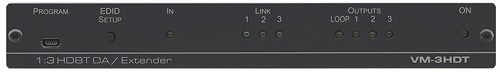 Передатчик Kramer VM-3HDT 10-8048901090 HDMI по витой паре HDBaseT с тремя выходами, до 70м, поддержка 4К60 4:2:0