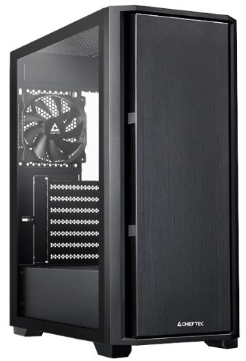 Корпус ATX Chieftec AS-02B-TG-OP без БП, боковая панель из закалённого стекла, USB Type-C, USB 3.0, 2*USB 2.0