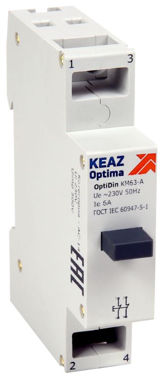 Кнопка управления КЭАЗ 138903 модульная OptiDin KM63-AF-02-УХЛ3