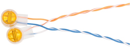 Комплект Netlan EC-SL-UY2-YL-100 типа скотчлок, для 2-х жил 0,4-0,9 мм, с гидрофобным заполнителем, желтый, уп-ка 100шт.