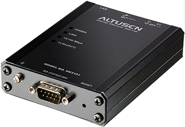 Консольный сервер Aten SN3101-AX-G RS232/422/485, 1 порт/port RJ45, TCP/IP, без шнуров