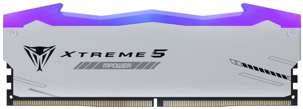 Модуль памяти DDR5 48GB (2*24GB) Patriot Memory PVXR548G80C38KM Viper Xtreme 5 RGB MPOWER PC5-64000 8000MHz CL38 1.45V XMP, радиатор