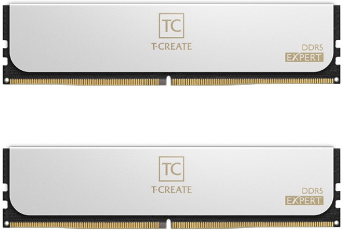 Модуль памяти DDR5 64GB (2*32GB) Team Group CTCWD564G6000HC34BDC01 T-Create Expert PC5-48000 6000MHz CL34 1.3V, white