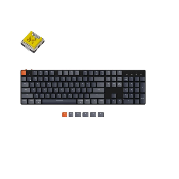 Клавиатура Wireless Keychron K5SE K5SE-E4 механическая ультратонкая, Full Size, RGB подсветка, Banana Switch
