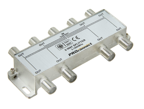 Сплиттер PROconnect 05-6025 ТВ х 8 под F разъём 5-1000 МГц