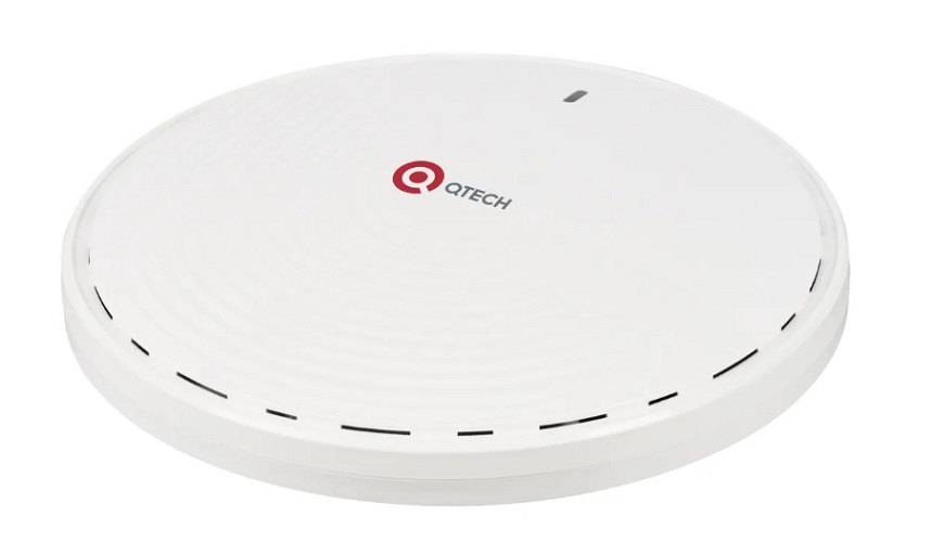 Точка доступа QTECH QWP-82E внутренняя,4 внешние антенны 5 dbi 2.400-2.480 и 5.150-5.850 ГГц, 600/1200 Мбит/c, 802.11 b/g/n/ac/ax, PoE 802.3at, 2x2 DL