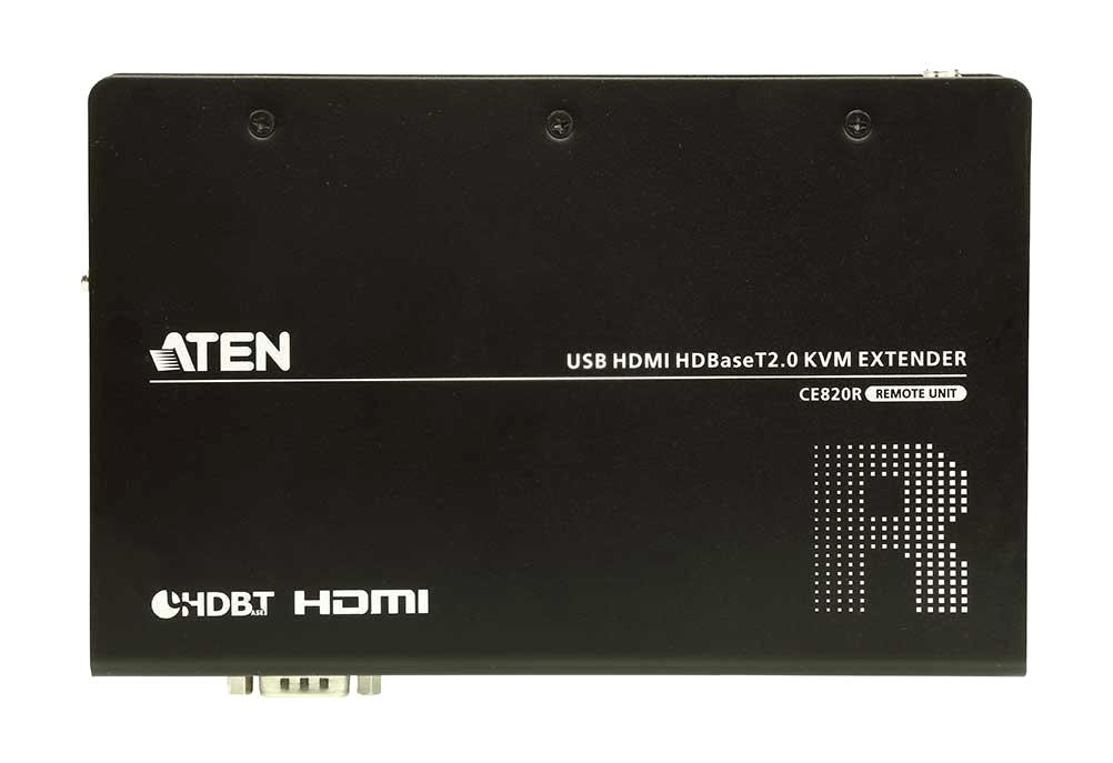 Удлинители HDMI  Xcom-Shop Удлинитель Aten CE820R-ATA receiver, KVM USB, HDMI+KBD&MOUSE USB+AUDIO+RS232, 100 метр., 1xUTP Cat5e/HDBaseT, HDMI+2MINIJACK+DB9+3xUSB A-тип, Female,