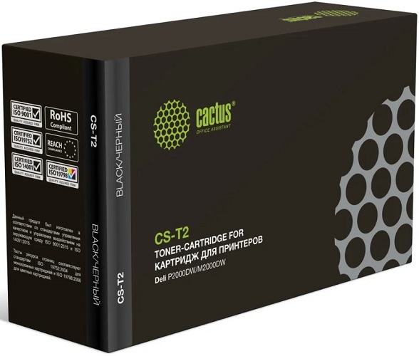 Картридж Cactus CS-T2 лазерный черный (4500стр.) для Deli P2000DW/M2000DW