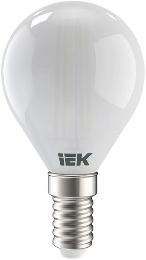 Лампа светодиодная IEK LLF-G45-7-230-30-E14-FR филаментная G45 шар матовый 7Вт 230В 3000К E14 серия 360°