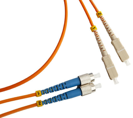 Патч-корд волоконно-оптический TopLAN DPC-TOP-OM1-FC/P-SC/P-8.0 дуплексный, FC/PC-SC/PC, MM 62,5/125, 8.0 м