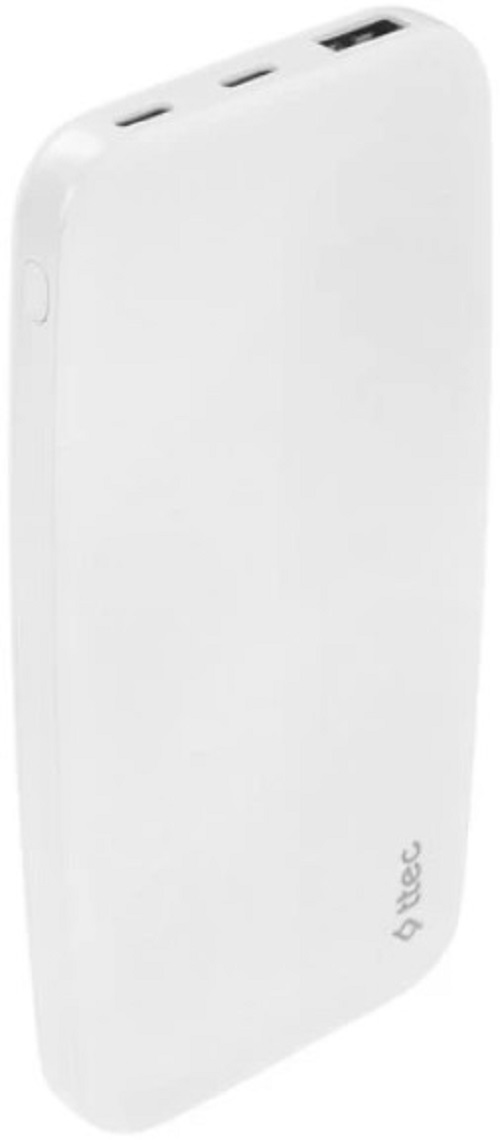 Аккумулятор внешний TTEC ChargeUp 2BB204B1 10000mAh, цвет: белый