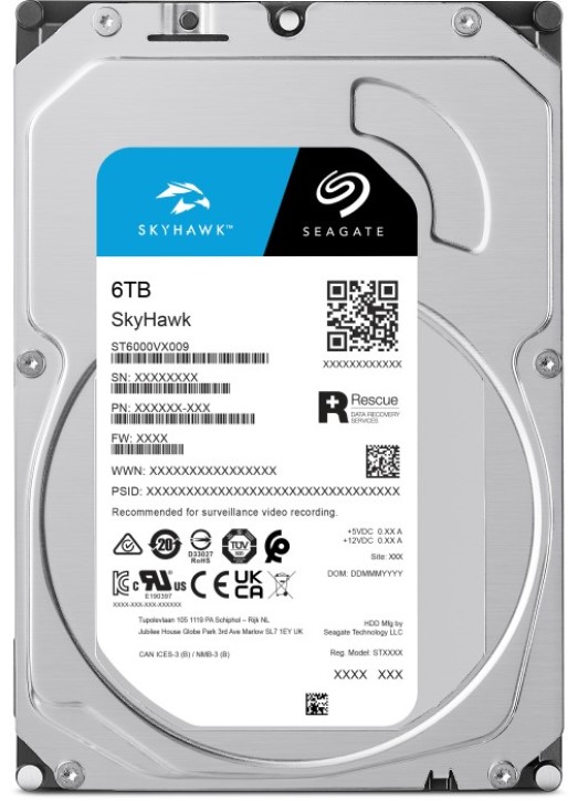 Жесткий диск 6TB SATA 6Gb/s Seagate ST6000VX009 SkyHawk 3.5 5400rpm 256MB