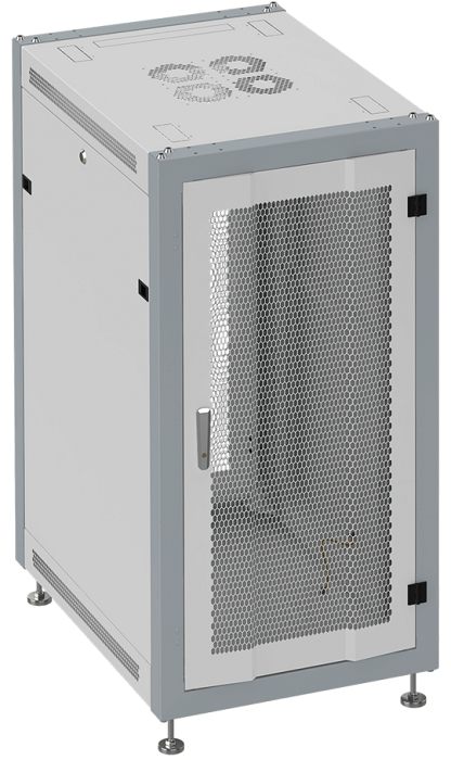 Шкаф напольный 19, 15U SYSMATRIX SL 6015.734 600x1000x800mm (ШхГхВ) передняя дверь перфорированная, задняя дверь двухстворчатая перфорированная, пово