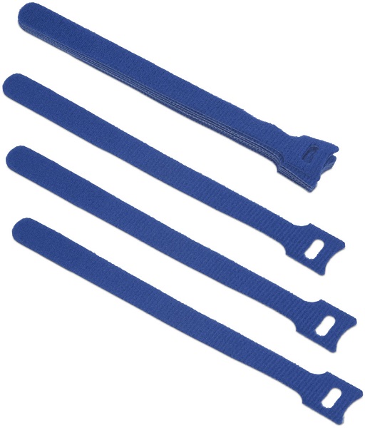 180mm  Xcom-Shop Хомут Cabeus CLAMP-180-BL для кабеля, липучка с мягкой застежкой, 180x14 мм, синий (10 шт.)
