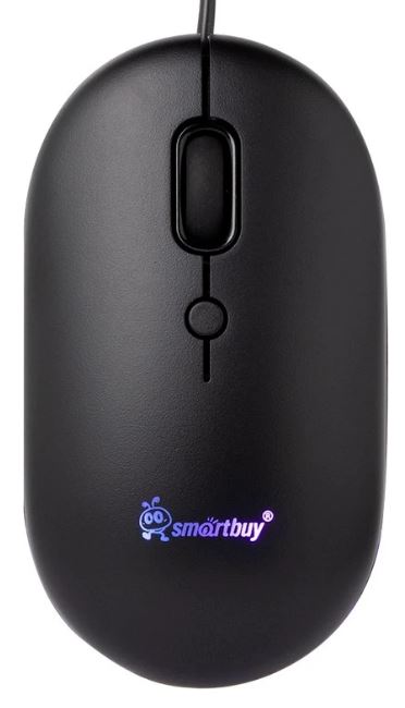  Мышь SmartBuy 328 проводная бесшумная с подсветкой, черный (1/40)