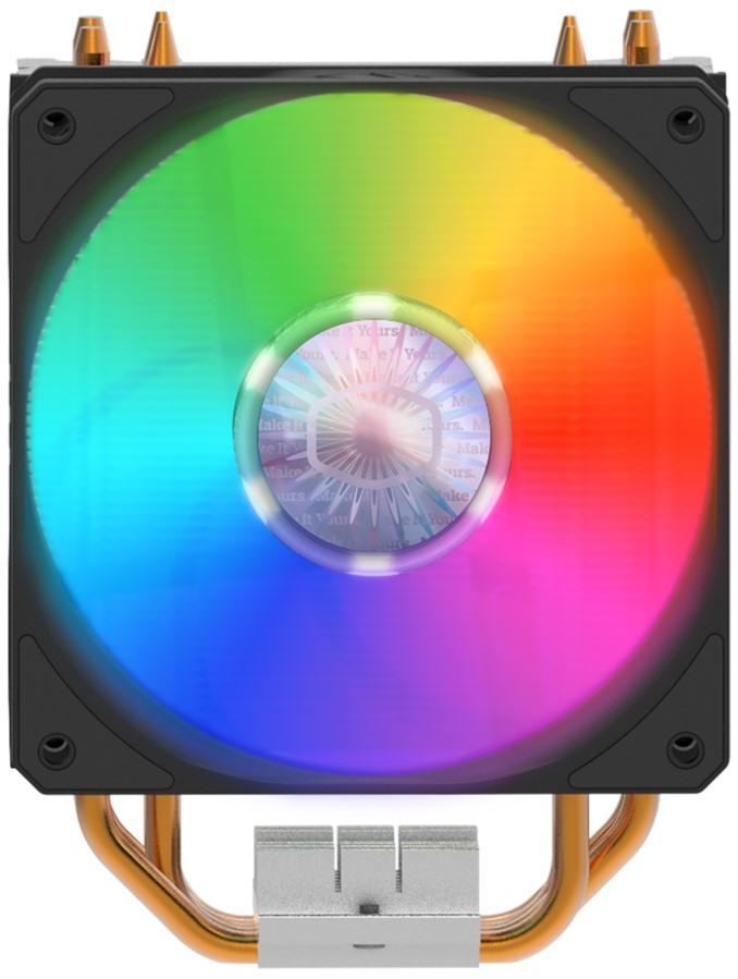 Кулер Cooler Master Hyper 212 ARGB RR-2V2L-18PA-R1 LGA1700/1200/115x/AM4 (copper, aluminum, 120mm fan, 650-1800rpm, 62CFM, 8-27dBA, 4-pin PWM)