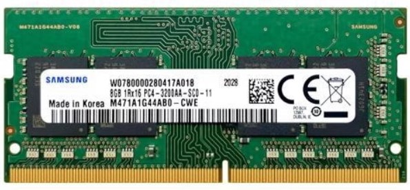  Модуль памяти SODIMM DDR5 8GB Samsung M471A1G44BB0-CWE PC4-25600, 3200MHz, CL22, 1.2V