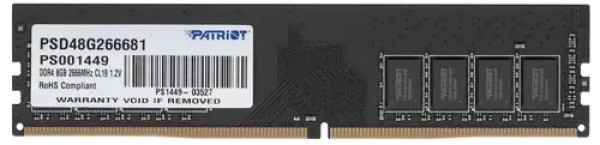  Модуль памяти DDR4 8GB Patriot Memory PSD48G266681 Signature Line PC4-21300 2666MHz CL19 1.2V SRx8 RTL