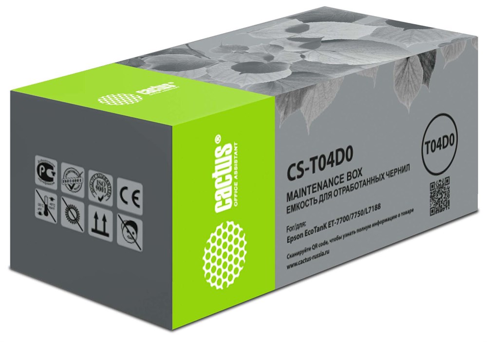   Xcom-Shop Бункер Cactus CS-T04D0 (T04D0 емкость для отработанных чернил) для Epson L7160/7180