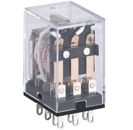 Реле промежуточное CHINT 285449 JZX-22F(D) 4 конт. с инд. LED 3А 24В AC
