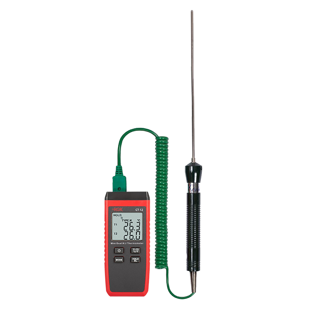  Термометр RGK CT-12+TR-10W с погружным зондом температуры TR-10W, с поверкой