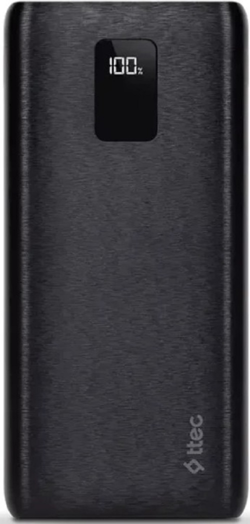 Аккумулятор внешний TTEC PowerSlim Trio LCD 2BB203S 20000mAh, PD 22,5W, цвет: черный