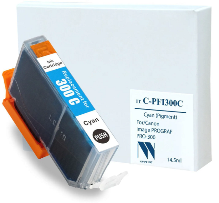 Картридж струйный NVP NV- PFI-300С C-PFI300 C для Canon imagePROGRAF PRO-300