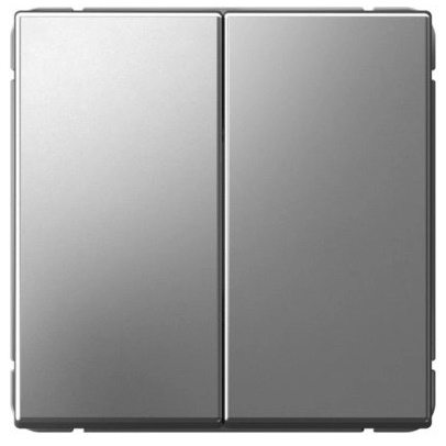 Выключатель двухклавишный Systeme Electric GAL000951 ArtGallery сх.5, 10АХ, механизм, сталь