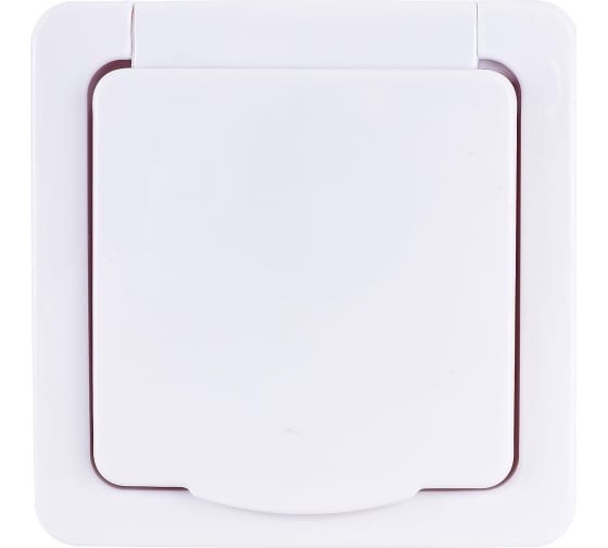 Розетка IEK ERMP12-K01-16-54-EC 1-м ОП Гермес Plus РСб20-3-ГПБб 16А IP54 с заземл. с крышкой белая
