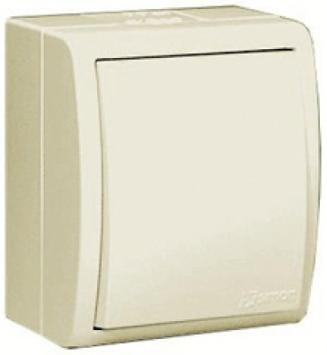 Выключатель Simon 1594101-031 Simon 15 Aqua Бежевый 1-клавишный наружный,IP54