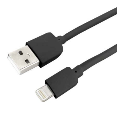 Кабель интерфейсный USB 2.0 Гарнизон AM/Lightning 8P GCC-USB2-AP2-6 для iPhone5/6/7, IPod, IPad, 1.8 м, черный, пакет
