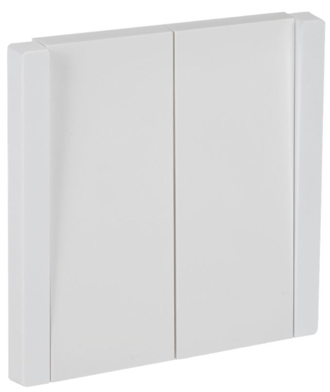 Переключатель двухклавишный IEK FP-V22-0-10-1-K01 FORTE&PIANO 10А FP207 белый